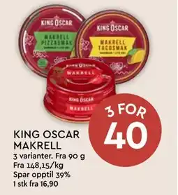 Coop Mega KING OSCAR MAKRELL tilbud