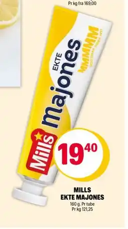 Coop Extra MILLS EKTE MAJONES tilbud