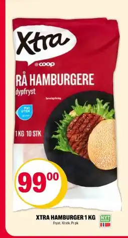 Coop Extra XTRA HAMBURGER 1 KG tilbud