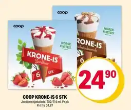 Coop Extra COOP KRONE-IS 6 STK tilbud