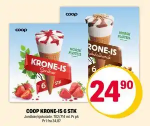 Coop Extra COOP KRONE-IS 6 STK tilbud