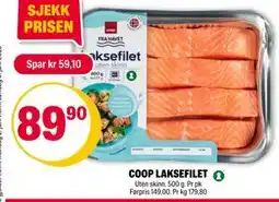Coop Extra COOP LAKSEFILET tilbud