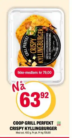 Coop Extra COOP GRILL PERFEKT CRISPY KYLLINGBURGER tilbud
