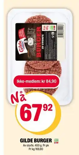 Coop Extra GILDE BURGER tilbud