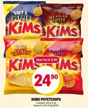 Coop Extra KIMS POTETCHIPS tilbud