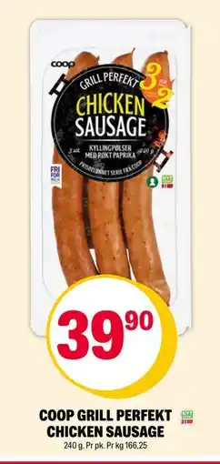 Coop Extra COOP GRILL PERFEKT CHICKEN SAUSAGE tilbud
