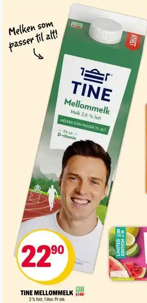 Coop Extra TINE MELLOMMELK tilbud