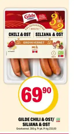 Coop Extra GILDE CHILI & OST/ SILIANA & OST tilbud