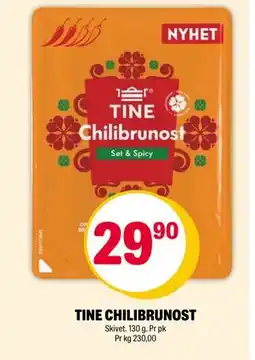Coop Extra TINE CHILIBRUNOST tilbud