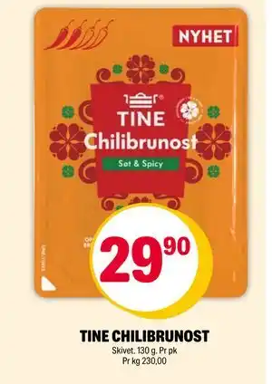 Coop Extra TINE CHILIBRUNOST tilbud