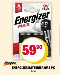 Coop Extra ENERGIZER BATTERIER 9V 2 PK tilbud