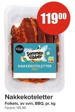 Spar Nakkekoteletter tilbud