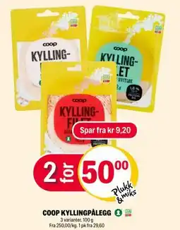 Coop Extra COOP KYLLINGPÅLEGG tilbud