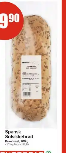 Spar Spansk Solsikkebrød tilbud