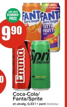 Spar Coca-Cola/ Fanta/Sprite tilbud
