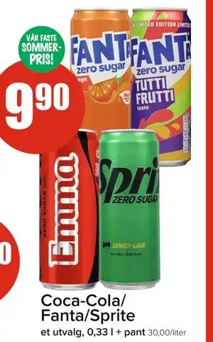 Spar Coca-Cola/ Fanta/Sprite tilbud