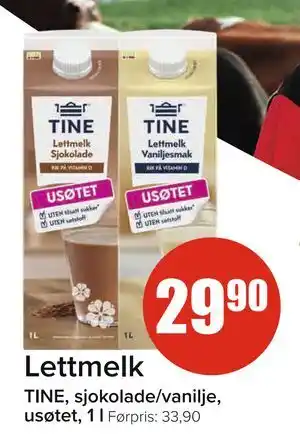 Spar Lettmelk tilbud
