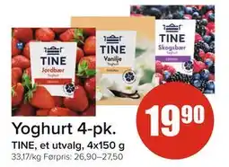 Spar Yoghurt 4-pk tilbud