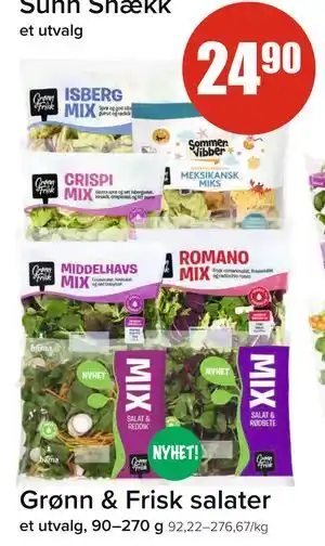 Spar Grønn & Frisk salater tilbud