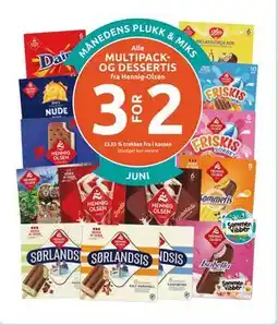 Joker Alle MULTIPACK- OG DESSERTIS fra Hennig-Olsen tilbud