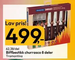 Gigaboks Biffbestikk churrasco 8 deler tilbud