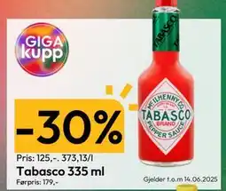 Gigaboks Tabasco 335 ml tilbud