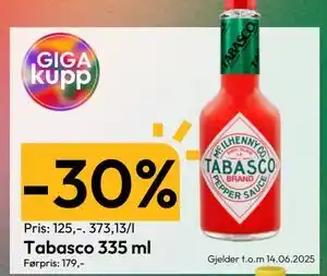 Gigaboks Tabasco 335 ml tilbud