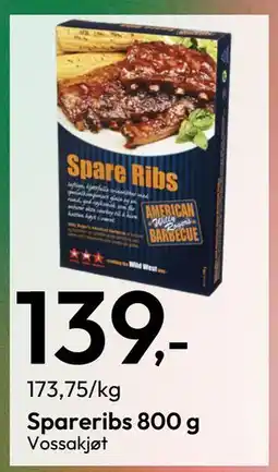 Gigaboks Spareribs 800 g tilbud