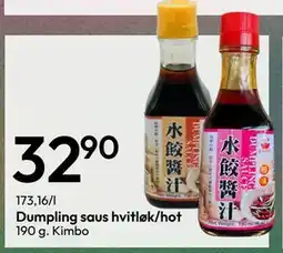 Gigaboks Dumpling saus hvitløk/hot tilbud