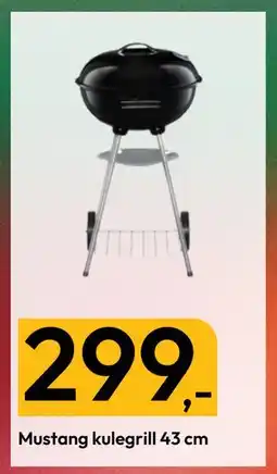 Gigaboks Mustang kulegrill 43 cm tilbud