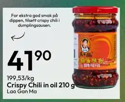 Gigaboks Crispy Chili in oil 210 g tilbud