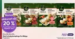 Gigaboks Stort utvalg dumplings fra Bibigo tilbud