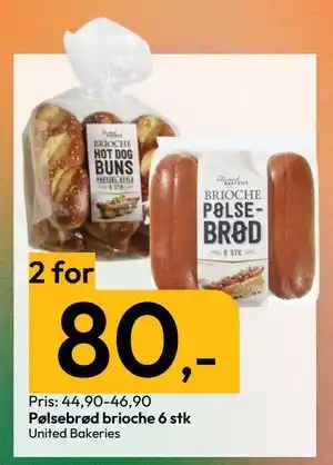 Gigaboks Pølsebrød brioche 6 stk tilbud
