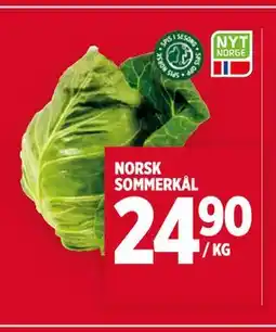 Meny NORSK SOMMERKÅL tilbud