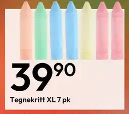 Gigaboks Tegnekritt XL 7 pk tilbud