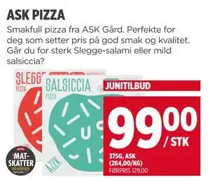 Meny ASK PIZZA tilbud