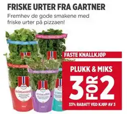 Meny FRISKE URTER FRA GARTNER tilbud