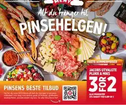 Meny JACOBS UTVALGTE PLUKK & MIKS tilbud