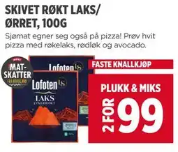Meny SKIVET RØKT LAKS/ ØRRET, 100G tilbud