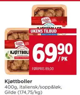 Meny Kjøttboller tilbud
