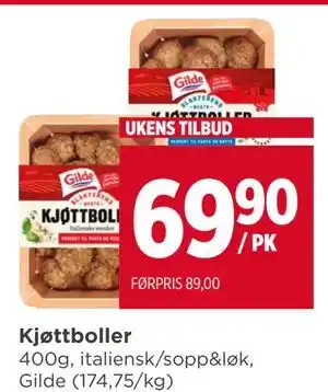 Meny Kjøttboller tilbud