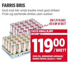 Meny FARRIS BRIS tilbud