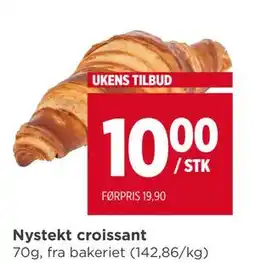 Meny Nystekt croissant tilbud