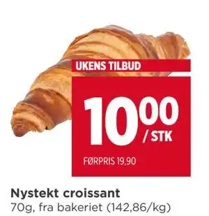 Meny Nystekt croissant tilbud