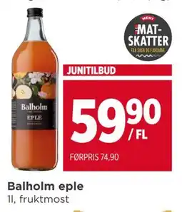 Meny Balholm eple tilbud