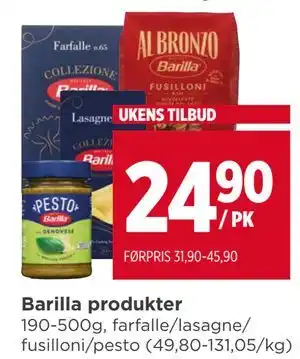 Meny Barilla produkter tilbud
