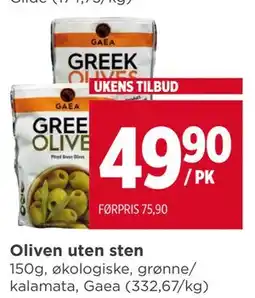 Meny Oliven uten sten tilbud