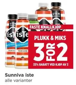 Meny Sunniva iste tilbud