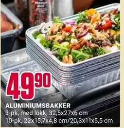 Europris ALUMINIUMSBAKKER tilbud