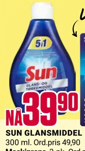 Europris SUN GLANSMIDDEL tilbud